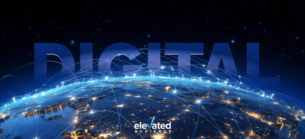 A network of interconnected globe with "globe text" behind